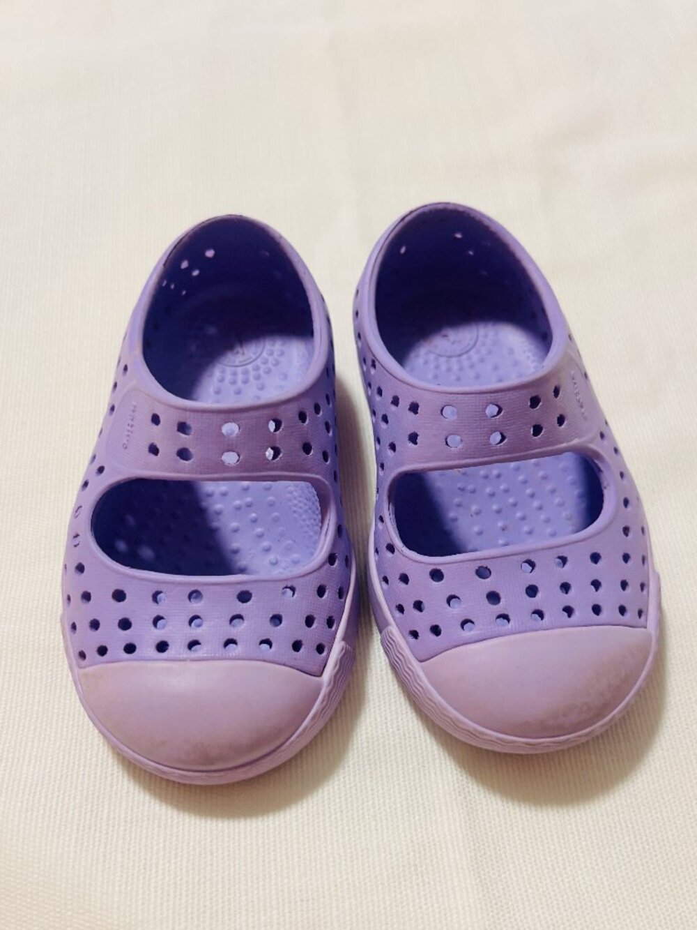 Toddler Girl Native Mary-Janes in Purple- Size C4